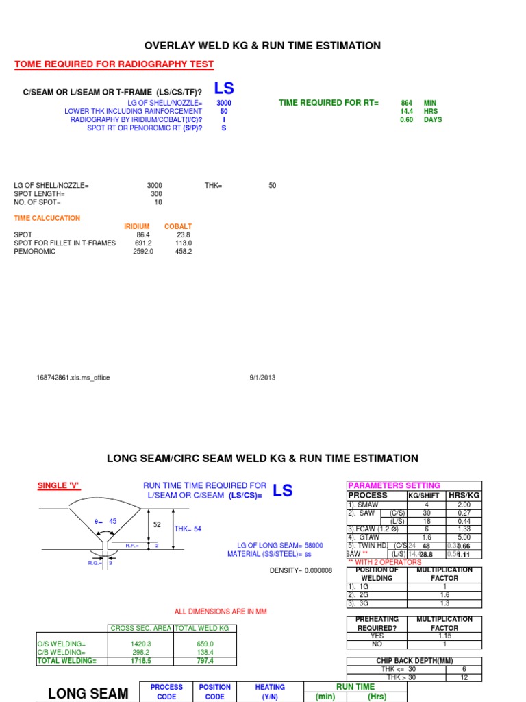 Welding Calculation Welding Construction