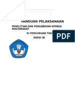 Panduan Pelaksanaan Penelitian Dan PPM Edisi IX 2013