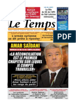 Le Temps D Algerie Du 01.09.2013