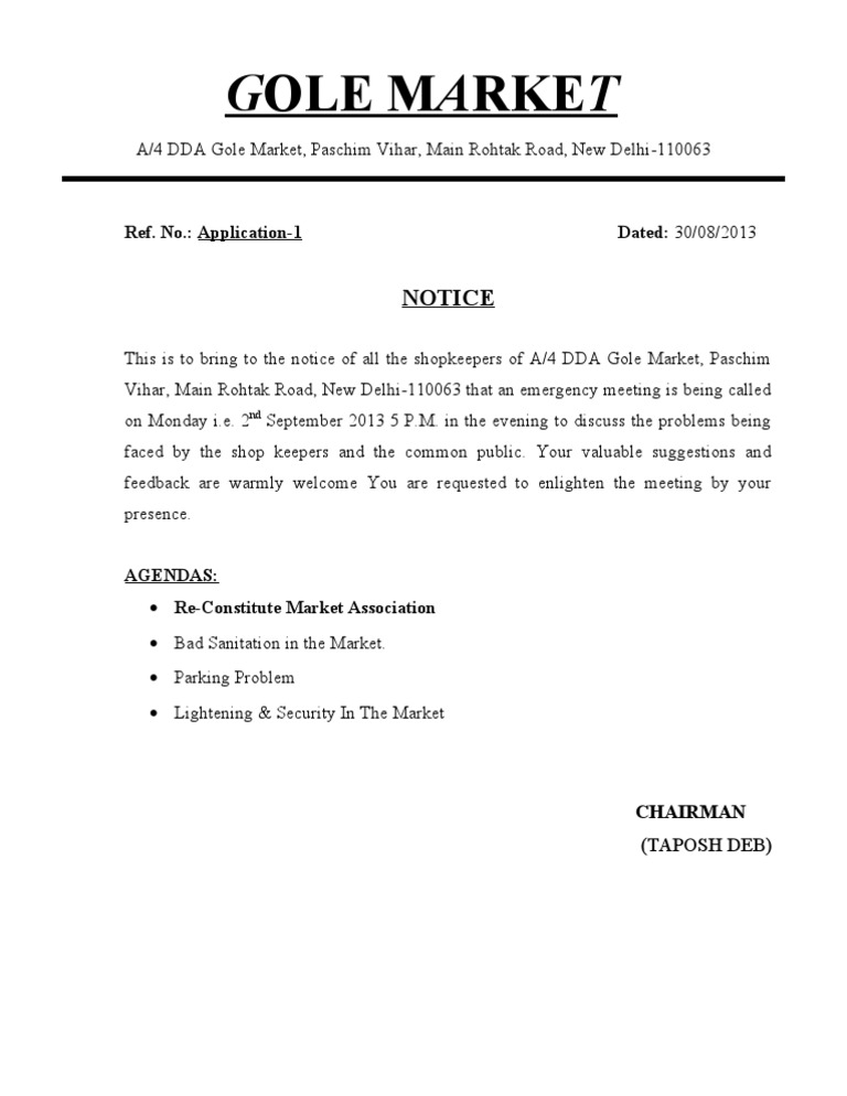 G Ole M A RKE T: Notice | PDF | Business