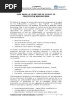 Download GUIA PARA LA SELECCIN DE PROTECTOR RESPIRATORIO ECOPETROL by fredy905 SN16464126 doc pdf