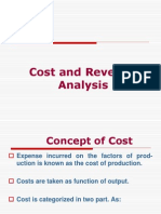 Cost and Revenue Analysis
