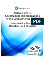 Analysis of ITU Spectrum Recommendations in Latin America