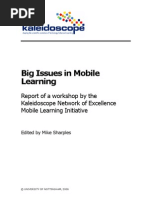 Big Issues in Mobile Learning Report