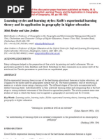 Learning by Doing - Graham Gibbs | PDF | Learning Styles | Experiment