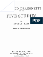 Domenico Dragonetti - Five Studies For Double Bass