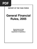 General Financial Rules, 2005: Report of The Task Force