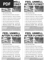  Aerotoxic Syndrome or Chemtrail syndrome, Passenger Flyer, 4 on A4 PDF