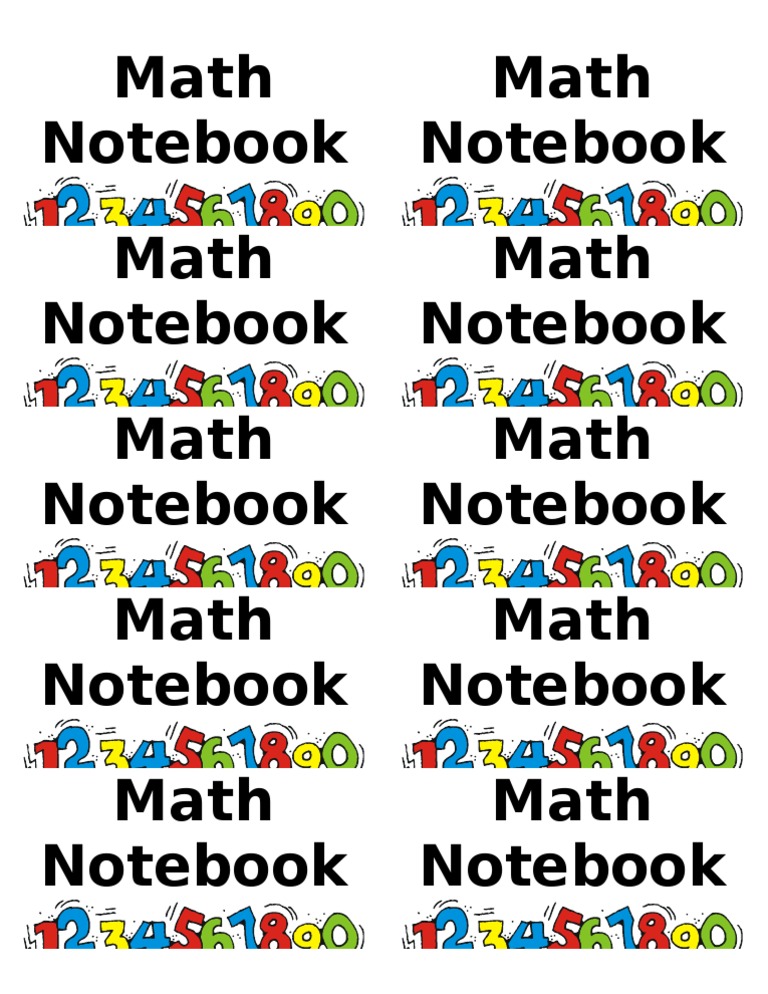 Math Notebook Math Notebook Math Notebook Math Notebook Math Notebook ...