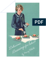 Delicious Dressings For Salads, by Mary Blake. Undated Ca. 1920's.