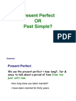 Past Simple vs Present Perfect