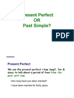 Past Simple Vs Present Perfect