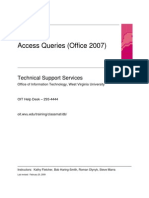 Access 2007 Queries 2