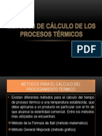 MÉTODOS DE CÁLCULO DE LOS PROCESOS TÉRMICOS