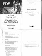 Memorias Do Subsolo Fiodor Dostoievski
