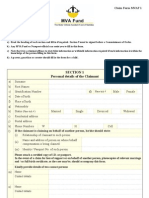 MVA Main Claim Form March 2008