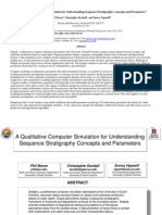 A Qualitative Computer Simulation for Understanding Sequence Stratigraphy Concepts and Parameters