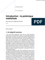 Introduction - La Polémique Médiatisée