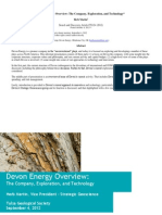 Devon Energy Overview - The Company, Exploration and Technology