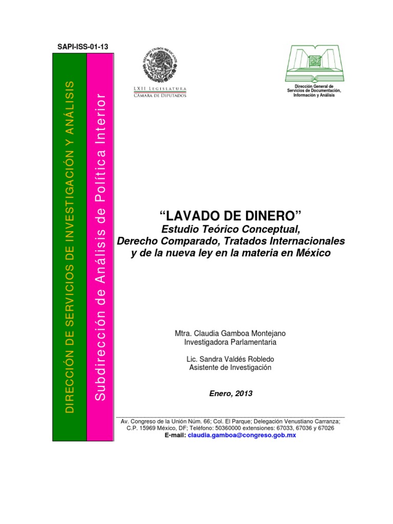 Material Ley Antilavado de Dinero | PDF | Lavado de dinero | Paraíso fiscal