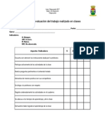 Pautas de Cotejo Evaluaciones