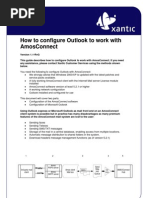 Setup Outlook With AmosConnect PDF