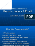 Reports, Letters & Email