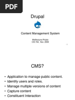 Drupal: Content Management System