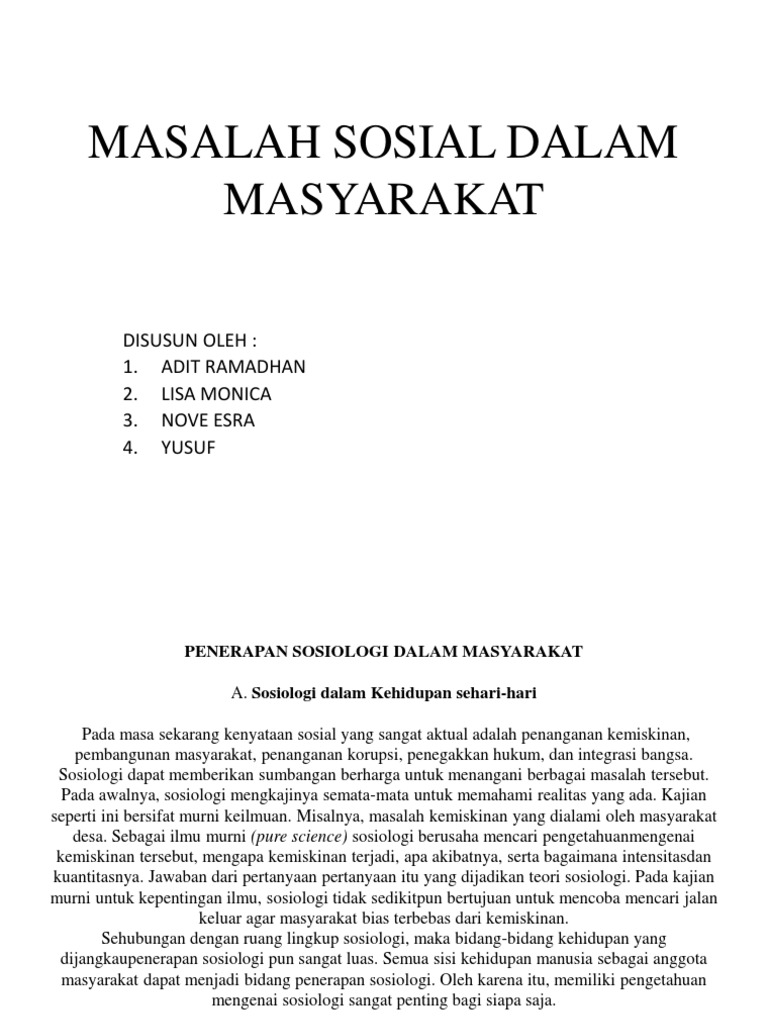 MASALAH SOSIAL DALAM MASYARAKAT.ppt