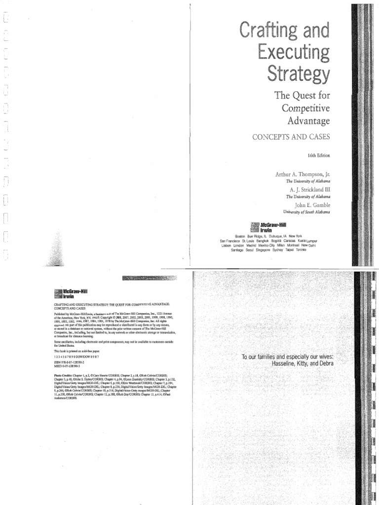 Crafting and Executing Stratergy | PDF