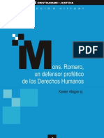Mgr Romero Un Defensor Profetico de Los Derechos Humanos