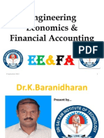 ENGINEERING ECONOMICS & FINANCIAL ACCOUNTING - FINAL YEAR CS/ IT THIRD YEAR - SRI SAIRAM INSTITUTE OF TECHNOLOGY, CHENNAI - Dr.K.BARANIDHARAR
