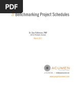 Benchmarking Project Schedules