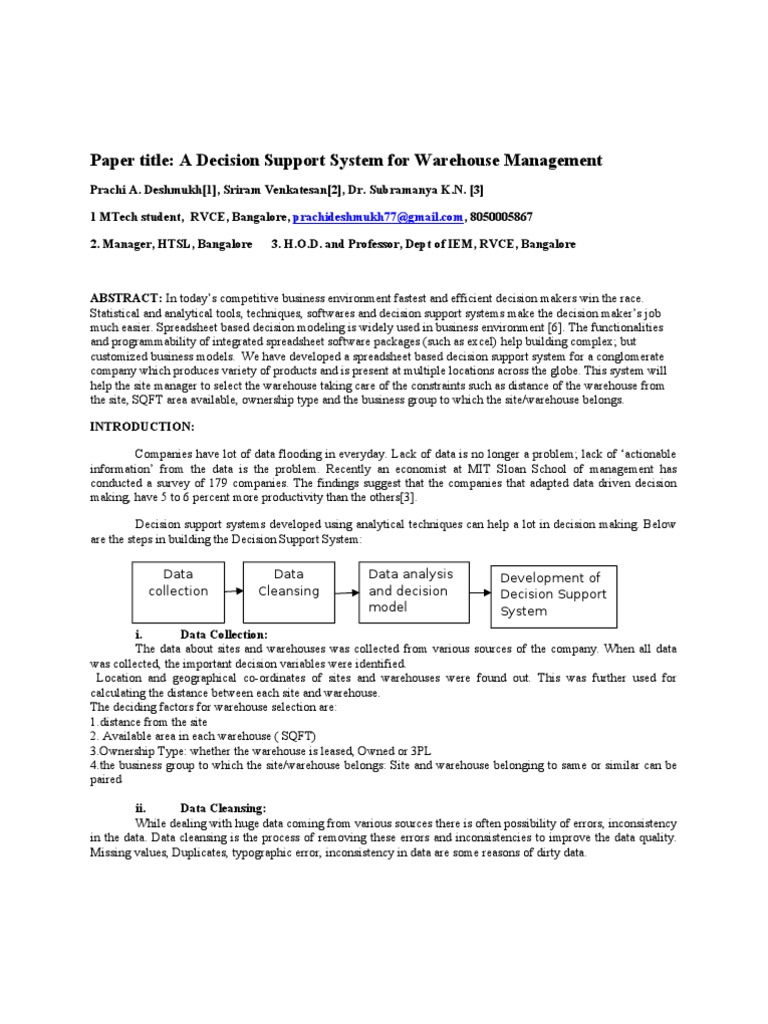 Prachi Admm Conference Paper | PDF | Business Intelligence | Microsoft ...