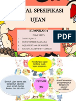 JADUAL SPESIFIKASI UJIAN