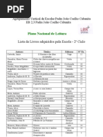 Lista de Livros PNL 09