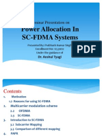 Power Allocation in SC-FDMA Systems: Seminar Presentation On