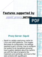 Features Supported by Squid Proxy Server