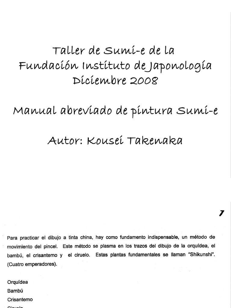 Manual de Sumi e | PDF