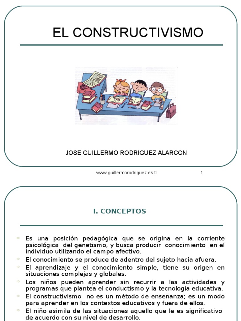 El Constructivismo | PDF | Constructivismo (filosofía de la educación ...