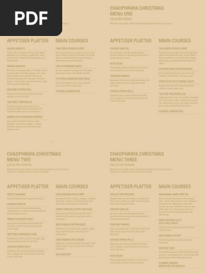 Christmas Menu