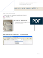 Scanning A Document & and Making A PDF in Adobe Acrobat