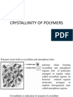 Crystallinity of Polymers