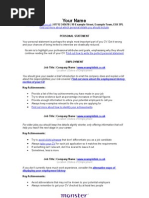 Download The Modern Work Based CV by Monster UK SN16484201 doc pdf