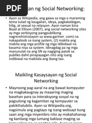 Kahulugan Ng Social Networking Pdf