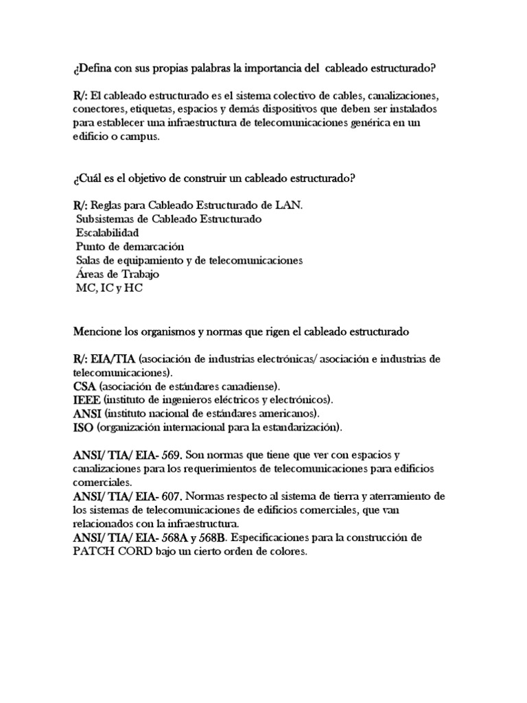 Guía Completa de Cableado Estructurado | PDF | Red de computadoras | Redes