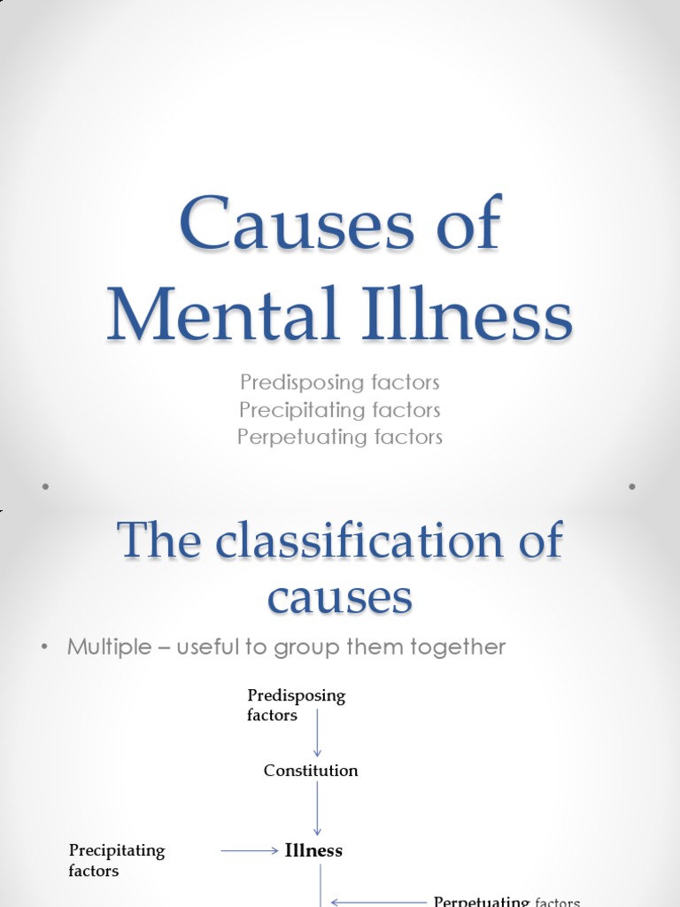 causes of mental health problems pdf