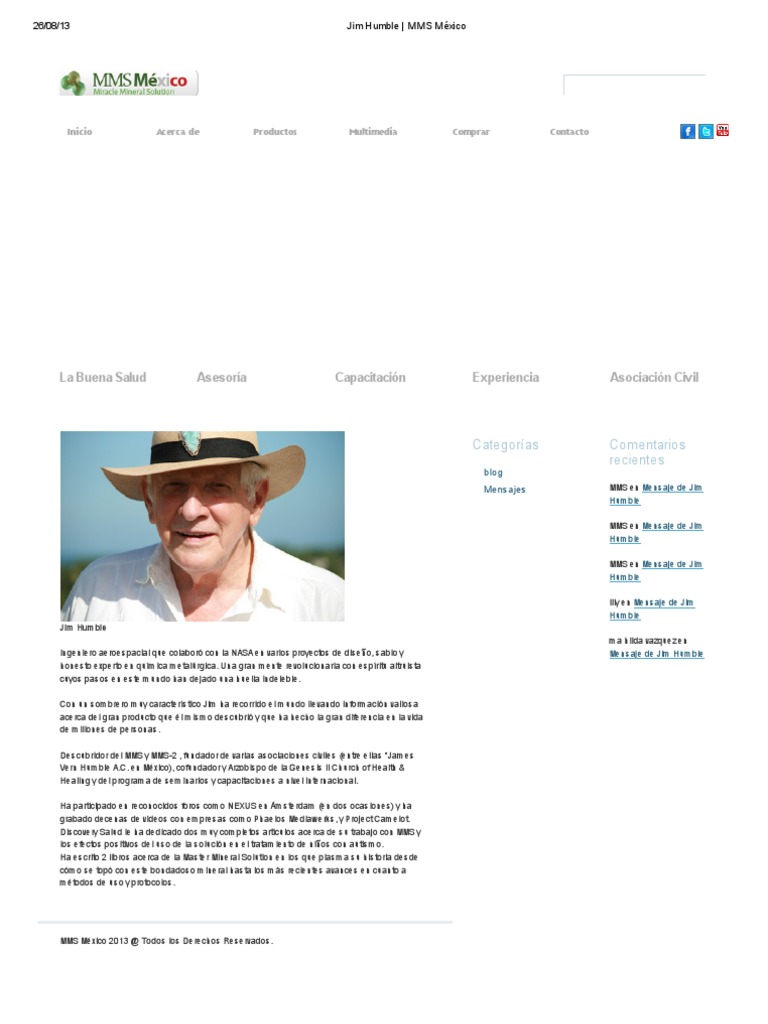 Jim Humble - MMS México | PDF | Science | Ciencia y Tecnología
