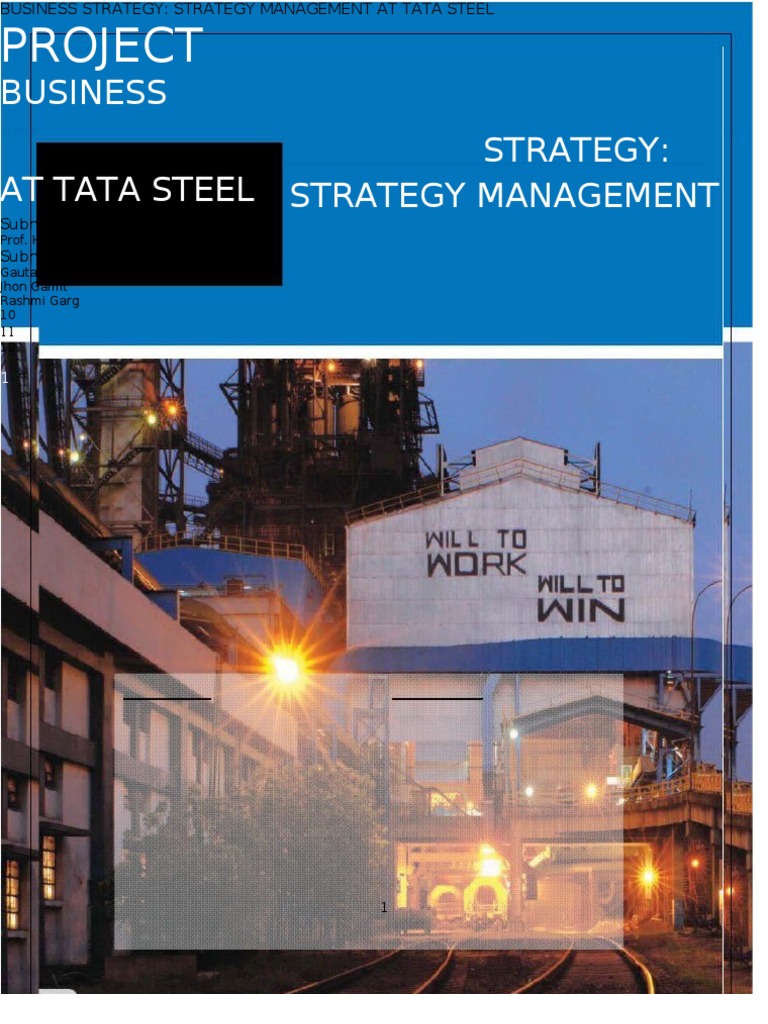 Strategy Management at Tata Steel | Download Free PDF | Strategic ...