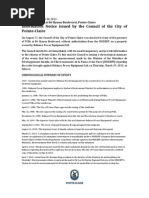 Download Timeline of PCB presence at 86 Hymus Blvd notice issued by Council of the City of Pointe Claire Aug 30 2013 by Montreal Gazette SN164861712 doc pdf